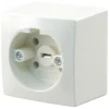 Opbouw Schakelmateriaal|Stopcontacten & Overige Contactdozen > PERILEX Wandcontactdoos Opbouw Crème