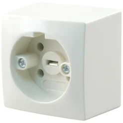 Opbouw Schakelmateriaal|Stopcontacten & Overige Contactdozen > PERILEX Wandcontactdoos Opbouw Crème