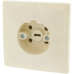 Inbouw Schakelmateriaal|Stopcontacten & Overige Contactdozen > PERILEX Wandcontactdoos tbv Inbouw Crème