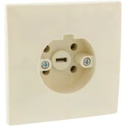 Inbouw Schakelmateriaal|Stopcontacten & Overige Contactdozen > PERILEX Wandcontactdoos tbv Inbouw Crème