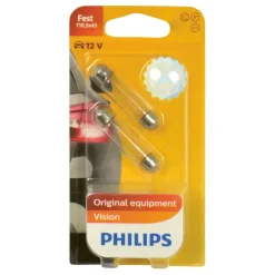 Autolampen > Philips autolampen C10W Vision SV8,5 2 stuks