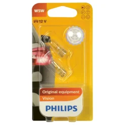 Autolampen > Philips autolampen W5W Vision 12961B2 2 stuks