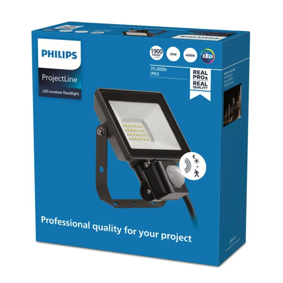 Werklampen > Philips breedstraler met bewegingssensor 1900 lumen 4000K 20W
