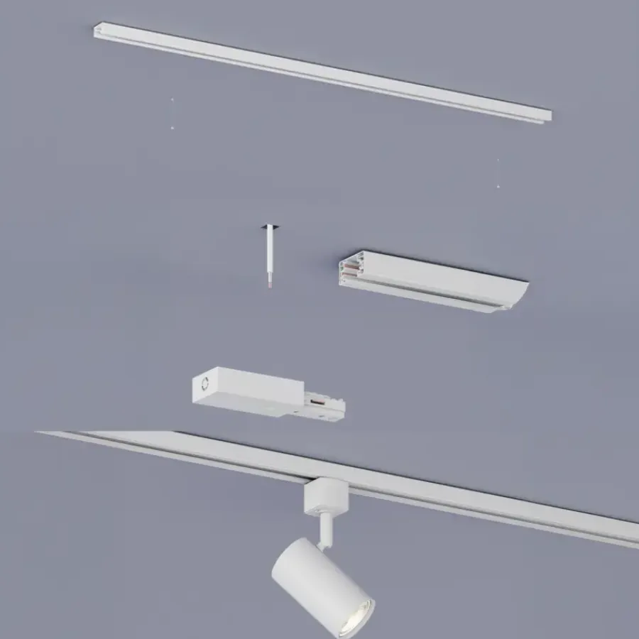 Audio & Video Accessoires > Philips EasyLink dubbelzijdige stroomaansluiting railverlichting wit