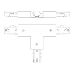 Audio & Video Accessoires > Philips EasyLink T-vormige connector railverlichting zwart