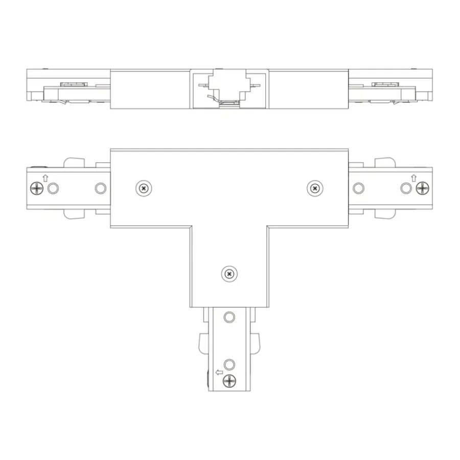 Audio & Video Accessoires > Philips EasyLink T-vormige connector railverlichting wit