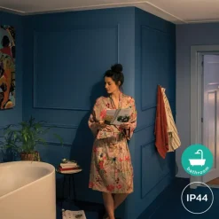 Philips Hue badkamerinbouwspot Xamento chroom - wit en gekleurd 6W - rond
