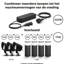 Dimmers > Philips Hue voedingskabel voor buiten 100W