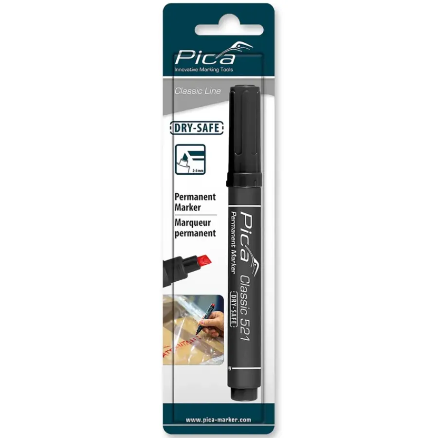Overig Handgereedschap > PICA Permanent marker zwart 521/46