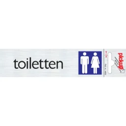 Pickup Alu deurbordje toilet 165x44 mm