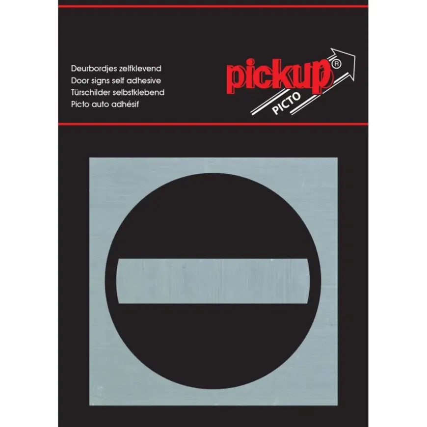 Pickup Alu Picto garderobe 8x8 cm