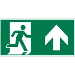 Pickup bord vluchtweg naar boven 15x30 cm