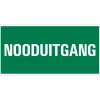 Pickup bord vluchtweg nooduitgang 15x30 cm