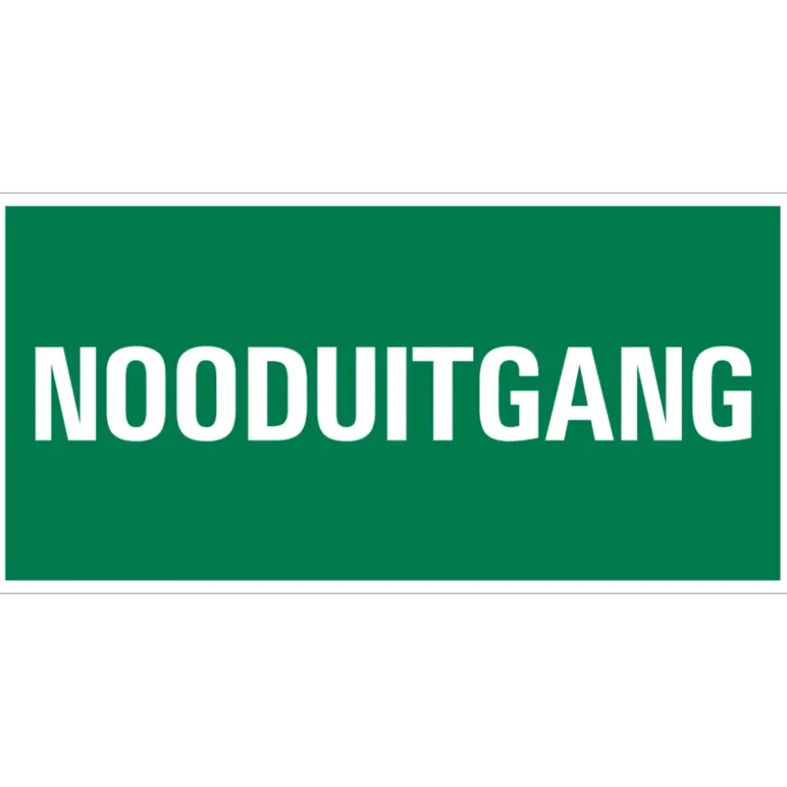 Pickup bord vluchtweg nooduitgang 15x30 cm