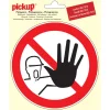Pickup pictogram verboden voor onbevoegden 15 cm