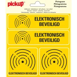 Pickup Pictogram Vinyl 15x15cm 4 op 1 Electronisch beveiligd