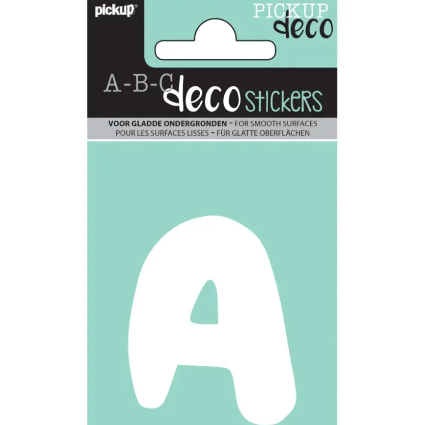 Pickup plakletter A Emma wit 70 mm