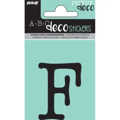 Pickup plakletter F Maud zwart 60 mm