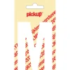 Pickup plakletter M wit mat 90 mm