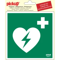 Pickup sticker aed 15x15 cm