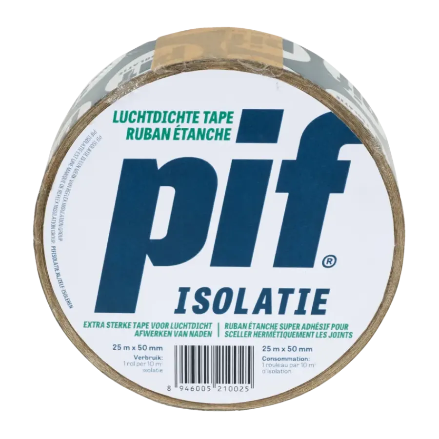 Isolatie Bevestigingsmateriaal|Overige Tape > PIF Home PIF luchtdichte Isolatietape 50 mm x 25 m