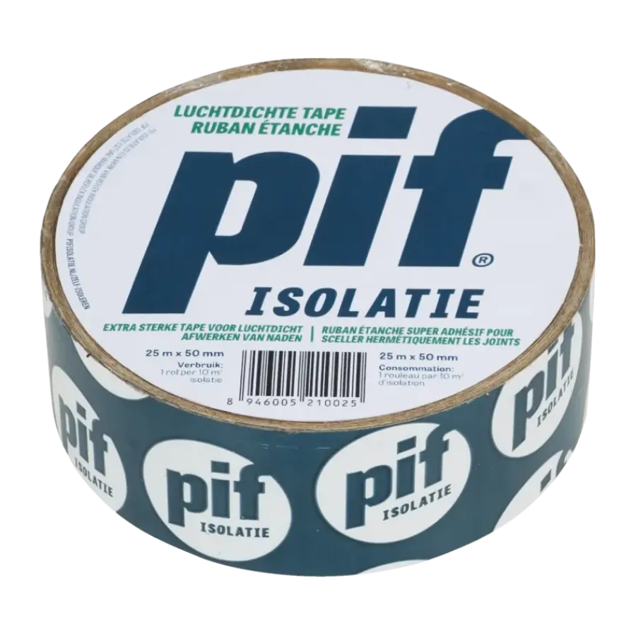 Isolatie Bevestigingsmateriaal|Overige Tape > PIF Home PIF luchtdichte Isolatietape 50 mm x 25 m