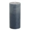 Pilaar kaars stearine blauw - h15xd6,8cm