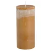 Pilaar kaars stearine bruin - h15xd6,8cm