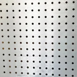 Plaat geperforeerd aluminium brut 500x250x0,8mm