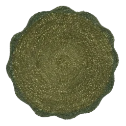 Placemat zeegras groen - d38cm