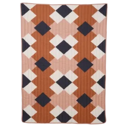 Plaid bruin folklore - l180xb130cm