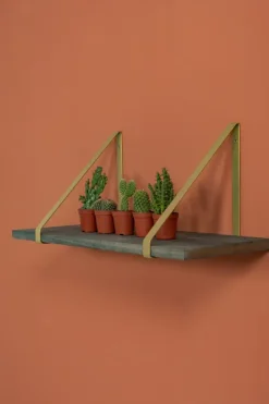 Plankdragers|Plankdragers > Duraline Plankdrager messing metaal 2 stuks