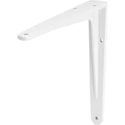 Plankdragers|Plankdragers > Geen Plankdrager model 13 wit aluminium 17,5x20 cm