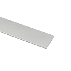Plat profiel zilver aluminium 20x2x2000 mm