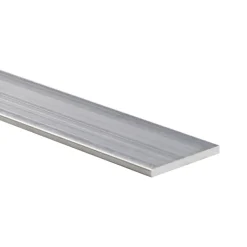 Profiel plat aluminium brut 10x2x1000mm