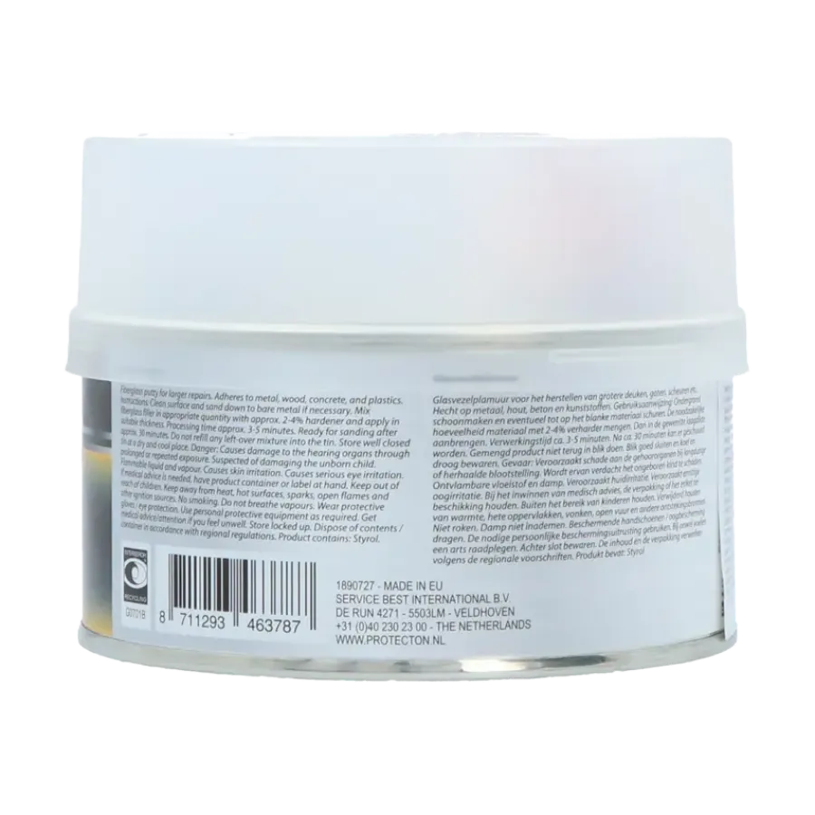 Auto Onderhouds- & Smeermiddelen > Protecton Glasvezelplamuur 500gr