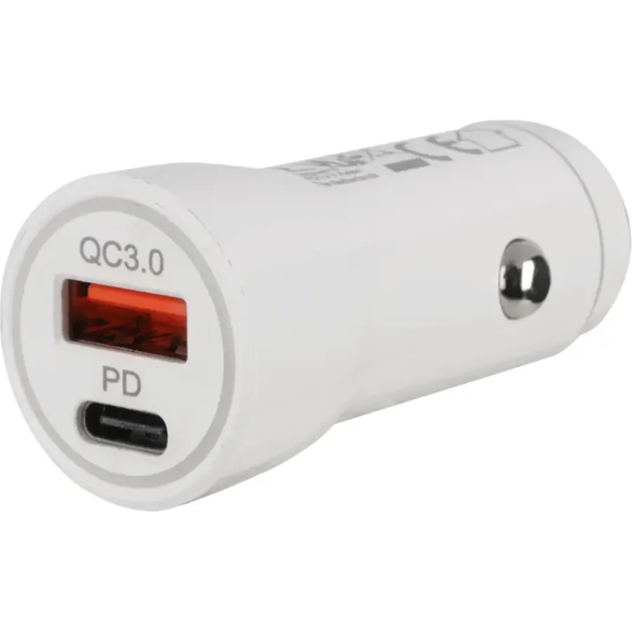 Computeraccessoires > Q-link autolader QC+PD 20W wit