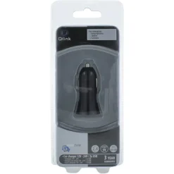 Computeraccessoires > Q-link Autolader 12V met 2 USB-A zwart
