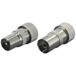 Audio & Video Accessoires > Q-link coac stekker metaal recht male/female