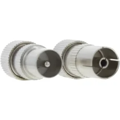 Audio & Video Accessoires > Q-link coac stekker metaal recht male/female
