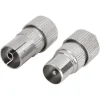 Audio & Video Accessoires > Q-link coac stekker metaal recht male/female