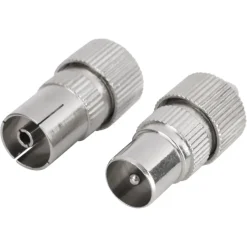 Audio & Video Accessoires > Q-link coac stekker metaal recht male/female