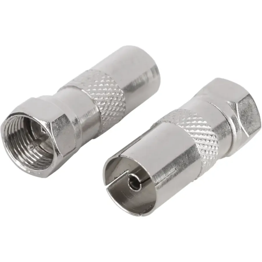 Audio & Video Accessoires > Q-link coax adapter 1 male/FCON 1 female/FCON binnendraad