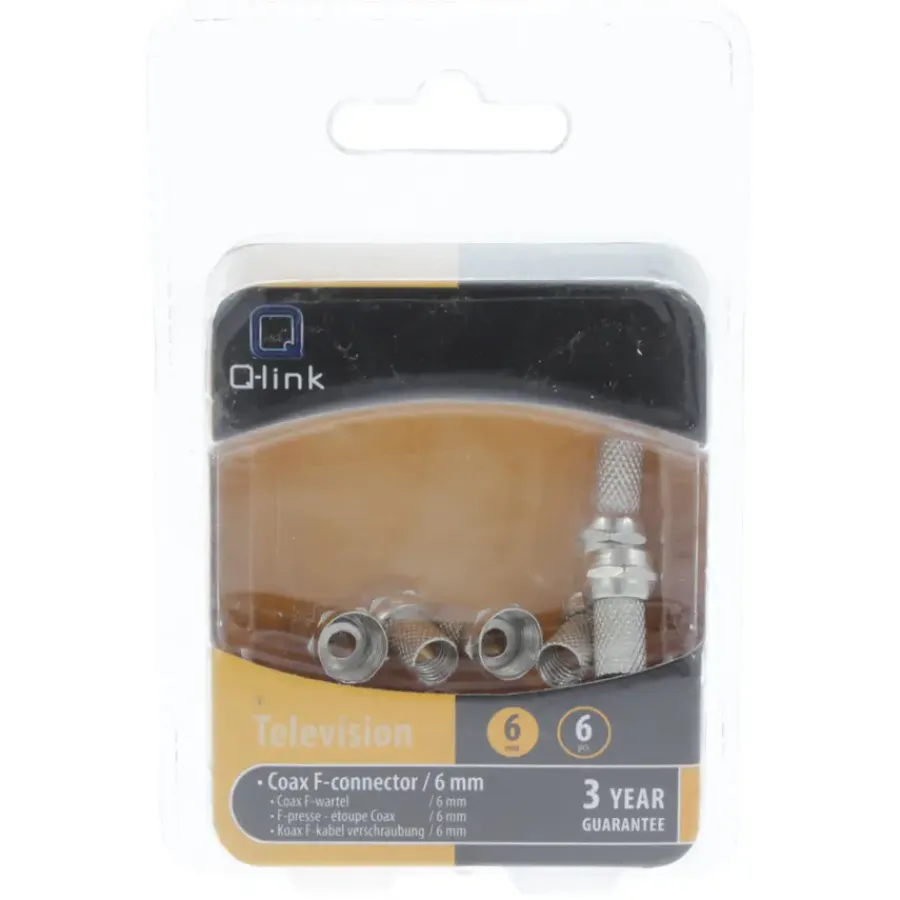 Installatiedraad|Elektradozen > Q-link coax F-wartel 6 mm 6 stuks