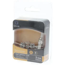 Installatiedraad|Elektradozen > Q-link coax F-wartel 6 mm 6 stuks