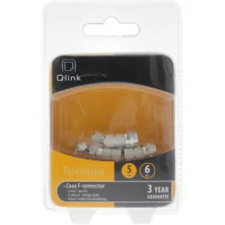 Installatiedraad|Elektradozen > Q-link coax F-wartel 5mm 6 stuks