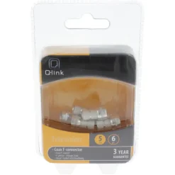 Installatiedraad|Elektradozen > Q-link coax F-wartel 5mm 6 stuks