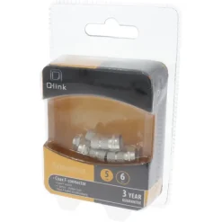 Installatiedraad|Elektradozen > Q-link coax F-wartel 5mm 6 stuks