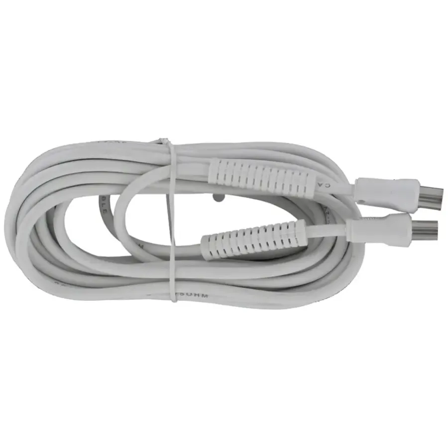 Audio & Video Accessoires > Q-link coax kabel 3CV2 HF 5 meter stekker recht wit