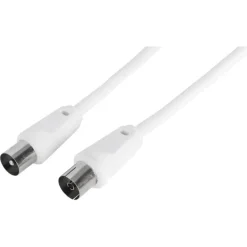 Audio & Video Accessoires > Q-link coax kabel 3CV2 HF stekker recht 10 meter wit